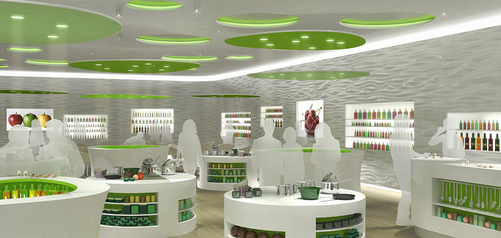Concept d'aménagement de magasin